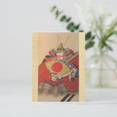 Japanisch Samurai Postkarte (Stehend Vorderseite)