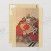 Japanisch Samurai Postkarte (Vorne/Hinten)