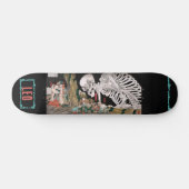Japanisch Samurai Skeleton Personalisiert Skateboa Skateboard (Horizontal)