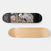 Japanisch Samurai Skeleton Personalisiert Skateboa Skateboard (Horizontal)