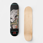 Japanisch Samurai Skeleton Personalisiert Skateboa Skateboard (Vorderseite)
