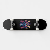 Japanisch Samurai Skull Skateboard (Horizontal)