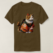 Japanisch Samurai Sphynx Cat Cherry blubsom Kat Ki T-Shirt (Design vorne)