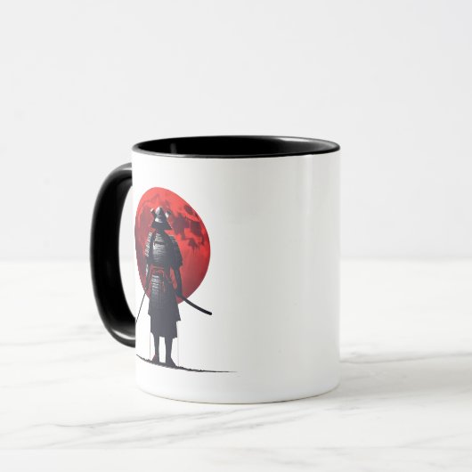 Japanisch Samurai Tasse (Vorderseite Links)