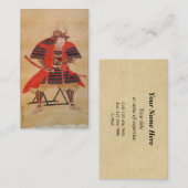 Japanisch Samurai Visitenkarte (Vorne/Hinten)