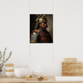 Japanisch Samurai Warrior Art Print Poster (Küche)