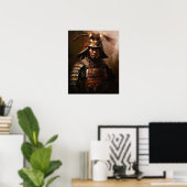 Japanisch Samurai Warrior Art Print Poster (Heimbüro)