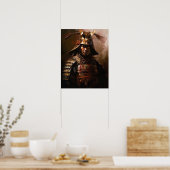 Japanisch Samurai Warrior Art Print Poster (Küche)