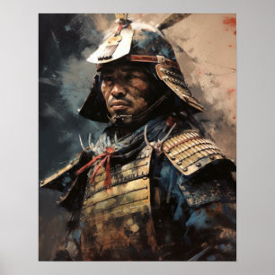 Japanisch Samurai Warrior Art Print Poster