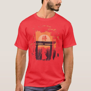 Japanisch Samurai Warrior japanische Schwertmänner T-Shirt
