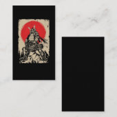 Japanisch Samurai Warrior mit Gun Visitenkarte (Vorne/Hinten)