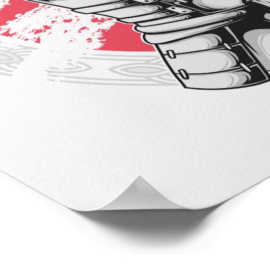 Japanisch Samurai Warrior Poster (Ecke)