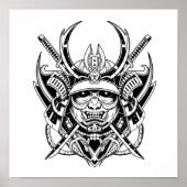 Japanisch Samurai Warrior Poster (Vorne)