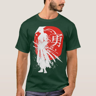 Japanisch Samurai Warrior Retro Japan Kalligraphie T-Shirt