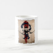 Japanisch Samurai Warrior Retro Vintag Kaffeetasse (Mittel)