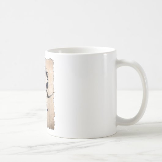 Japanisch Samurai Warrior Retro Vintag Kaffeetasse (Rechts)