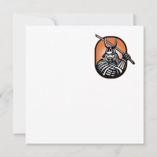 Japanisch Samurai Warrior Sword Retro