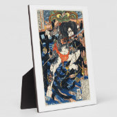 Japanisch Samurai Warrior Traditioneller Ukiyo-E S Fotoplatte (Seite)