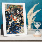 Japanisch Samurai Warrior Traditioneller Ukiyo-E S Fotoplatte (Seite)