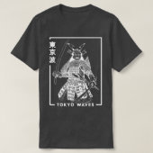 Japanisch Samurai Warrior Zeichnete Minimalistisch T-Shirt (Design vorne)