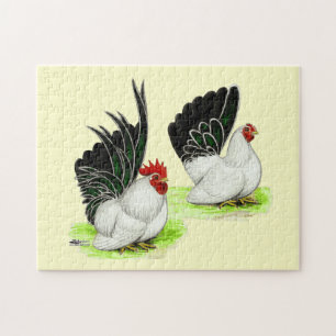 Japanisch Schwarz-weiß Bantams Puzzle