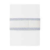 Japanisch Seigaiha Waves Elegant Soft Lila Blue Einladungsbanderole (Rückseitenbeispiel)