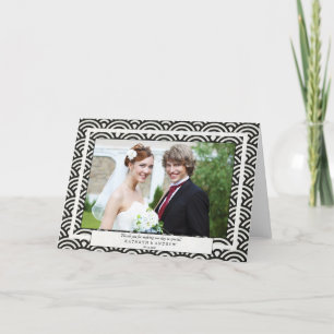 Japanisch Seigaiha Wedding Danke / Benutzerdefinie