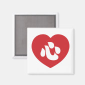 Japanisch Shin Kanji Kokoro Heart 心 Magnet (Vorderseite/Rückseite)