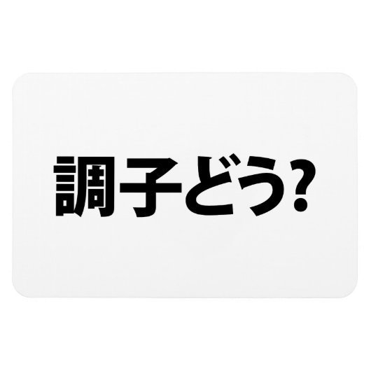 Japanisch Slang Was ist 調 子 う? Choushi Dou Magnet (Horizontal)