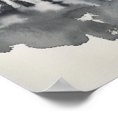 Japanisch Sumi-e-Aquarelldruck - Poster (Ecke)