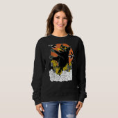 Japanisch Sunset Catzilla Sweatshirt (Vorne ganz)