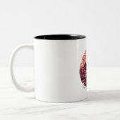 Japanisch Sunset Shih Tzu Zweifarbige Tasse (Links)