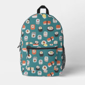 Japanisch Sushi Bedruckter Rucksack (Vorderseite)