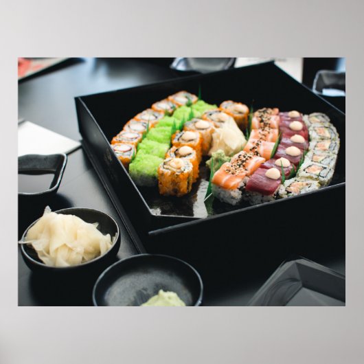 Japanisch Sushi Bento Box Asian Food Poster (Vorne)