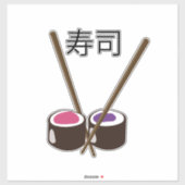 Japanisch Sushi Chopsticks Aufkleber (Blatt)