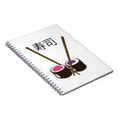 Japanisch Sushi Chopsticks Notizblock (Rechte Seite)