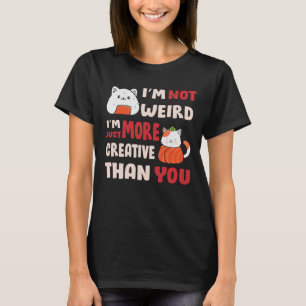 Japanisch Sushi Katze Ich bin nicht komisch T-Shirt