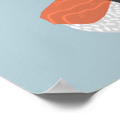 Japanisch Sushi Nigiri Maki Roll Poster (Ecke)