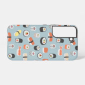 Japanisch Sushi Pattern Samsung Galaxy Hülle (Rückseite (Horizontal))