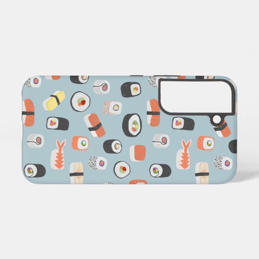 Japanisch Sushi Pattern Samsung Galaxy Hülle (Rückseite (Horizontal))