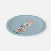 Japanisch Sushi Personalisiert Pappteller (Schrägansicht)