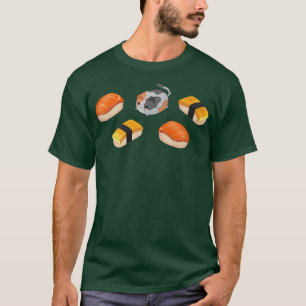 Japanisch Sushi Rolls Kawaii Round Niedlich Anime  T-Shirt
