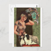 Japanisch Tattoed Beauty Postkarte (Vorne/Hinten)