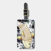 Japanisch Tattoo Koi Fish Design Gepäckanhänger (Vorderseite vertikal)