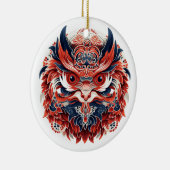 Japanisch Tengu Keramik Ornament (Rechts)