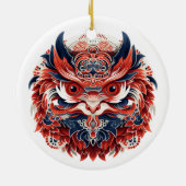 Japanisch Tengu Keramik Ornament (Hinten)