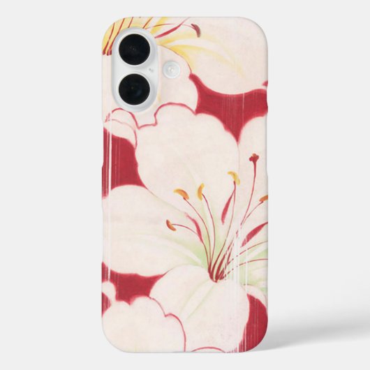 Japanisch Textile iPhone 16 Fall - Sakura Art Case-Mate iPhone Hülle (Rückseite)