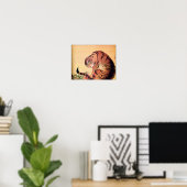 Japanisch Tiger Woodblock Art Ukiyo-E Poster (Heimbüro)