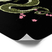 Japanisch Tokyo Dragon Asian Retro 80er Stil 3 Poster (Ecke)