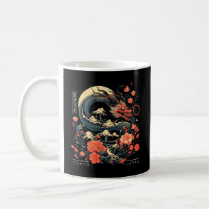 Japanisch Tokyo Dragon Asian Tattoo 80Â€™S Style Kaffeetasse